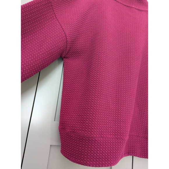 Calia by Carrie Underwood Textured Cowl Neck Sweatshirt Top Burgundy Size Large - Picture 4 of 9